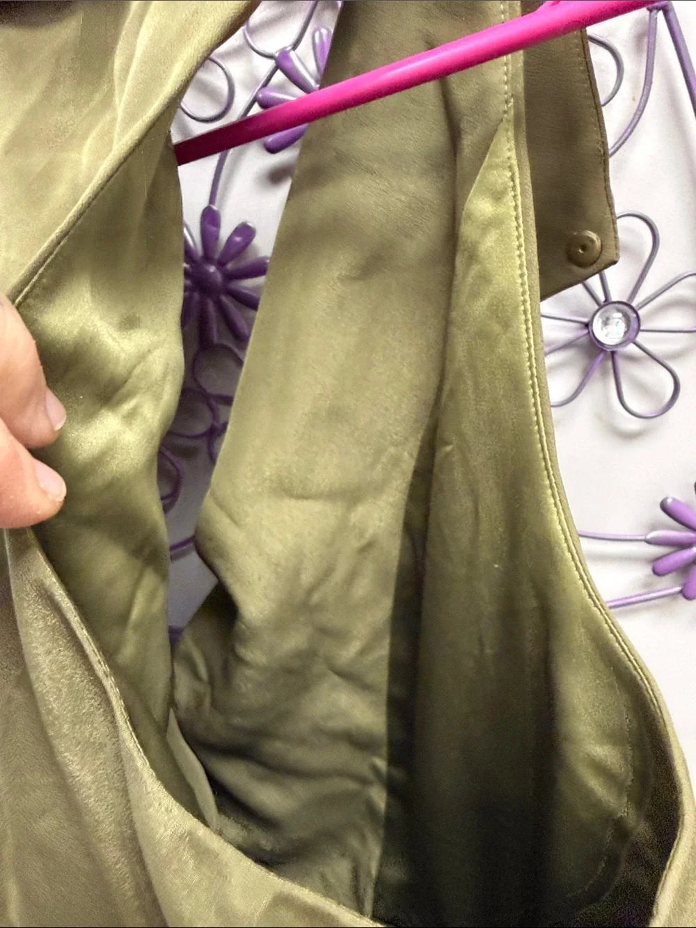 Gianni Bini Olive Sleeveless Utility Vest Dress with Zip Sz 12‎
